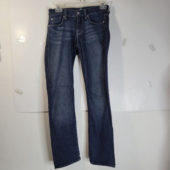 7 For All Mankind Straight Leg Womens Dark Wash Jeans Size 25 - Picture 1 of 11